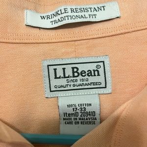 LL BEAN MENS BUTTON UP